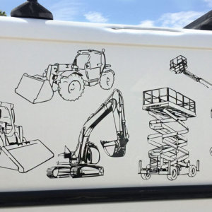 Графики за бус, изпълнени с 3M Scotchcal 50