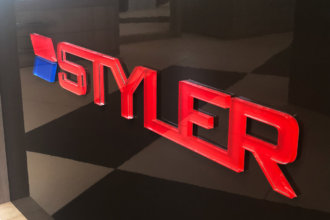Sandwich type channel letters for the Styler store