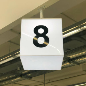 Светеща кутия с номер на каса за магазин Светеща кутия с номер на каса за магазин