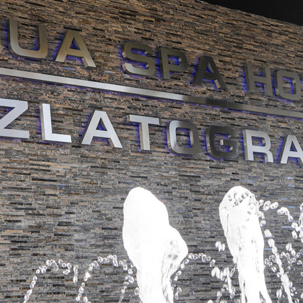 Обемни букви от инокс – Aqua Spa Hotel Zlatograd Обемни букви от инокс - Aqua Spa Hotel Zlatograd