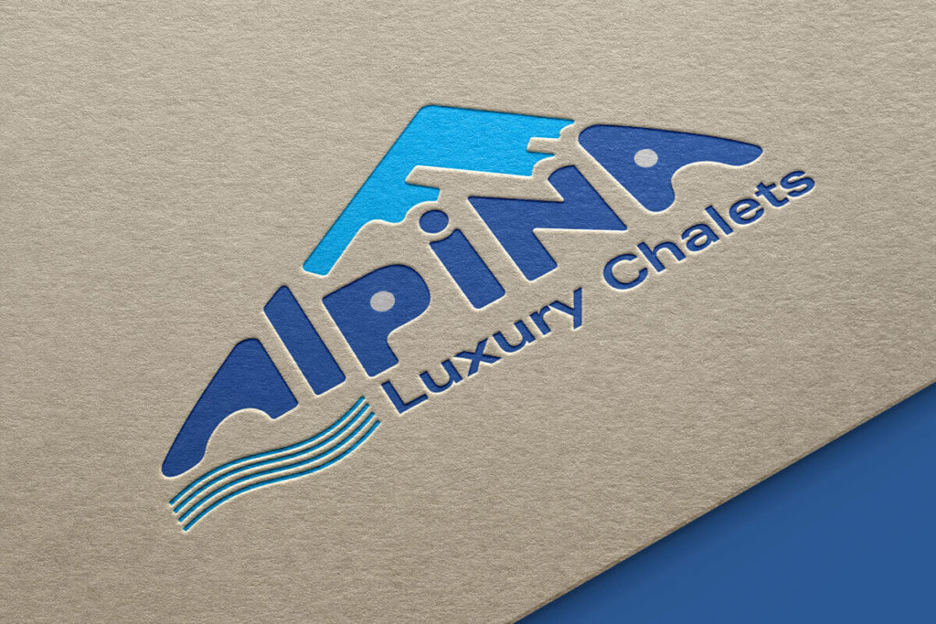 Красиво лого - Alpina Luxury Chalets