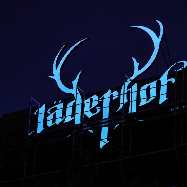 Външна светеща реклама за Светещи обемни букви с алуминий за хотел Jagerhof Plovdiv Външна светеща реклама за Светещи обемни букви с алуминий за хотел Jagerhof Plovdiv