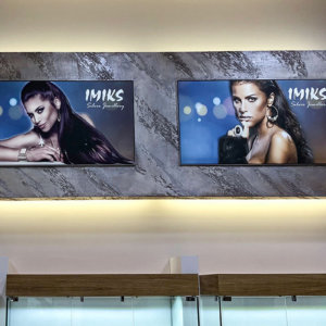 Светещи текстилни табели с LED, IMIKS Mall Plovdiv