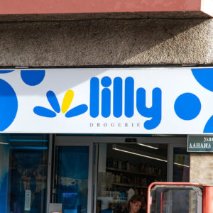 Illuminated sign with vinyl Pleven, Bulgaria