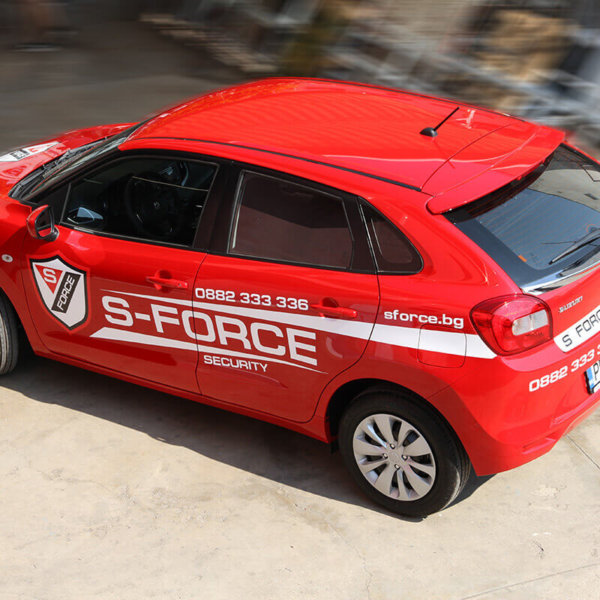 Branding car for security company in Plovdiv Branding car for security company in Plovdiv