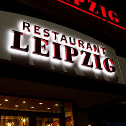 Leipzig - Back-lit channel letters