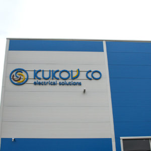 Blue letters Kykov Ko