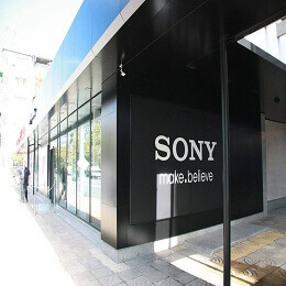 Acrylic sign for Sony