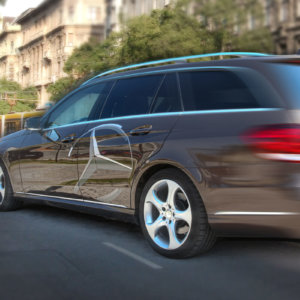 Частично облепяне на кола Mercedes