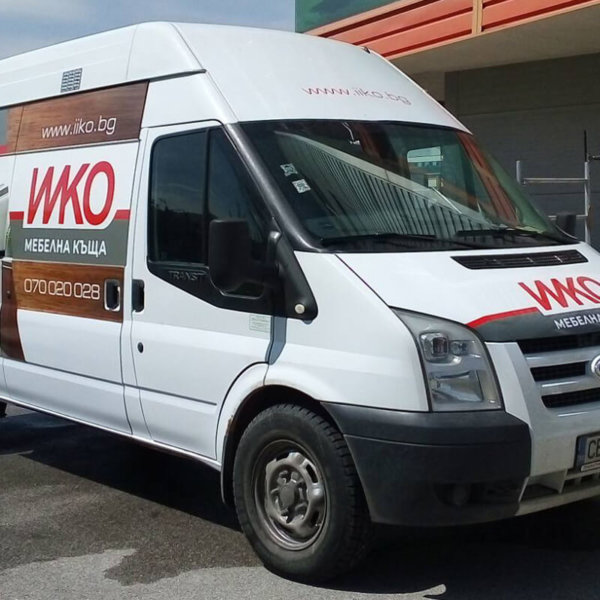  Branding Furniture House IIKO's company's cars, bus