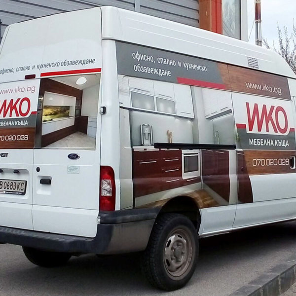 Branding IIKO’s company’s cars, bus Branding IIKO's company's cars, bus