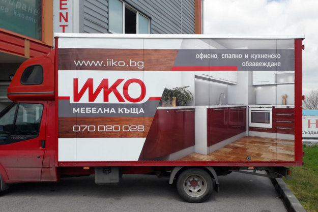 Furniture House IIKO - branding cars with graphics