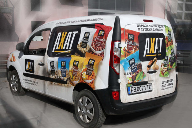 Branding company car - AXAT nuts
