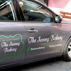 The Sunny Bakery - Брандиране на служебен автомобил
