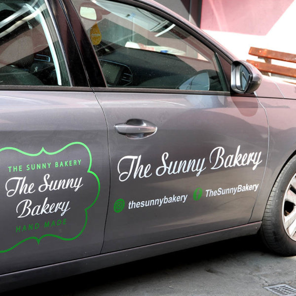 The Sunny Bakery - Брандиране на служебен автомобил