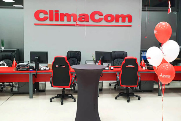 Overall branding for ClimaCom new showroom, Plovdiv