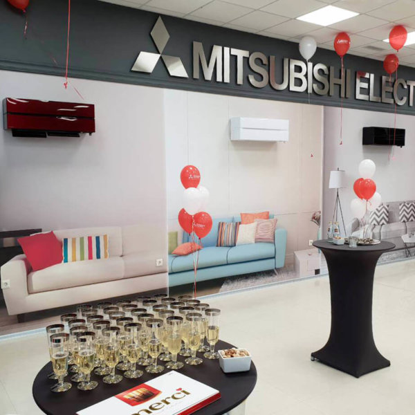 Цялостно брандиране на шоурум Climacom Mitsubishi Electric, град Пловдив Цялостно брандиране на шоурум Climacom Mitsubishi Electric, град Пловдив