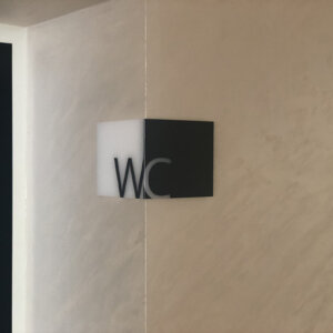Angelov Business Center Branding, WC sign Angelov Business Center Branding, WC sign