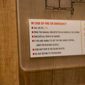 Визуална комуникация, евакуационна табела – Хотел Jägerhof Визуална комуникация, евакуационна табела - Хотел Jägerhof