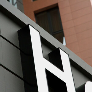 Illuminated channel letters with plexiglass face and aluminium pages – Hotel Jagerhof Illuminated channel letters with plexiglass face and aluminium pages - Hotel Jagerhof