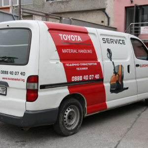 Медия Дизайн - Брандиране на служебен автомобил - Euromarket