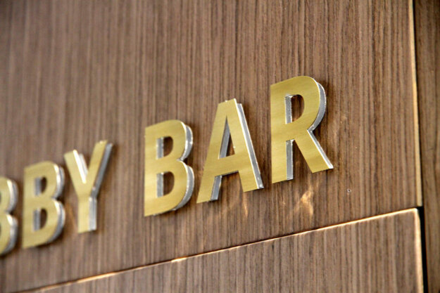 Embossed "sandwich" type letters for Hotel Jägerhof, Plovdiv