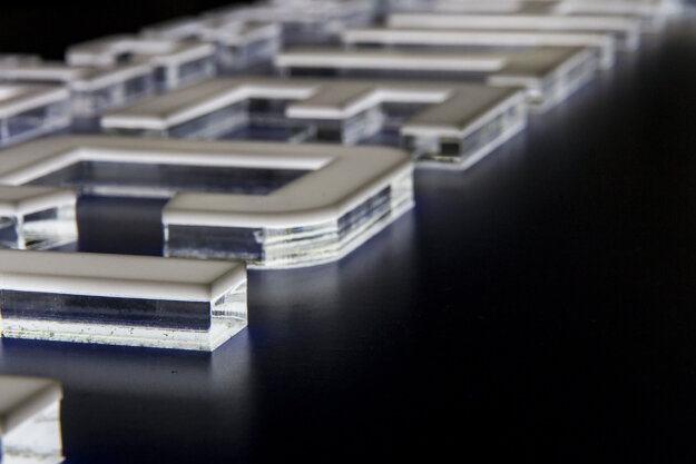 Illuminated acrylic face sign for Hitech Electronic