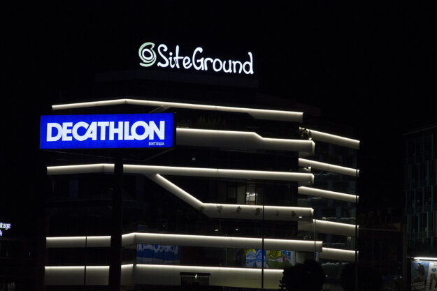 SiteGround, Sofia - Illuminated channel letters and logo