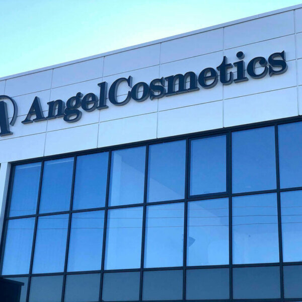Illuminated channel letters and logo Angel Cosmetics, Plovdiv Illuminated channel letters Angel Cosmetics, Plovdiv