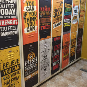 Облепяне на шкафчета – Shido fitness, София Облепяне на шкафчета в съблекалня - Shido fitness, София