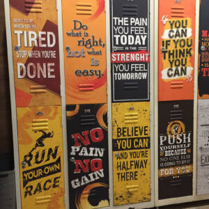 Облепяне на шкафчета с фолио в съблекалня – Shido fitness, София Облепяне на шкафчета в съблекалня - Shido fitness