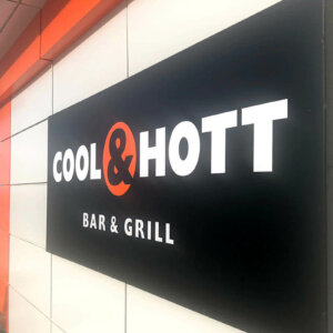 Illuminated flexible face sign with aluminum profile, Saint Vlas Illuminated flexible face sign with aluminum profile, Saint Vlas