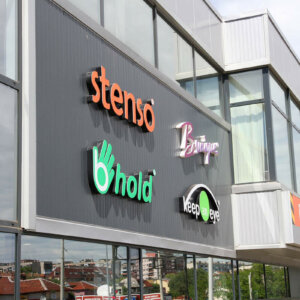 Acrylic channel letters – Bultex 99, Showroom Russe Acrylic channel letters - Bultex 99, Showroom Russe