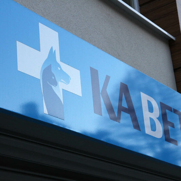 Etalbond sign for veterinary center KaVet