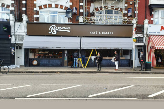 Composite panel sign - Borneo, London