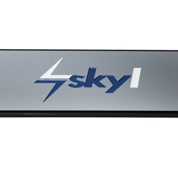 Metalized interior sign for visual communication Metalized interior sign for visual communication