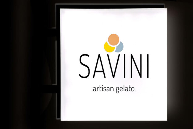 Illuminated console sign for Savini, Sofia