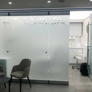 Ефектен дизайн с фростед фолио за Естетичен център Гюдюлева, Пловдив