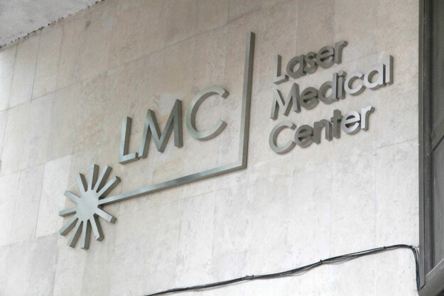 Inox channel letters for Laser Medical Center Dr. Lyudmil Dimitrov, Plovdiv