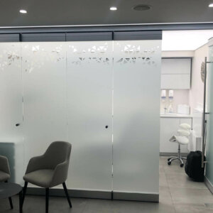 Ефектен дизайн с фростед фолио за Естетичен център Гюдюлева, Пловдив