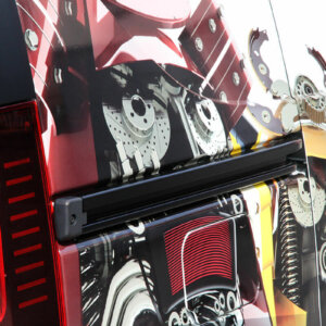 Облепяне на фирмен автомобил с рекламни графики за EURO 07