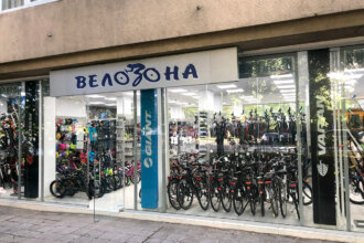 Illuminated composite panel sign for Velozona, Plovdiv