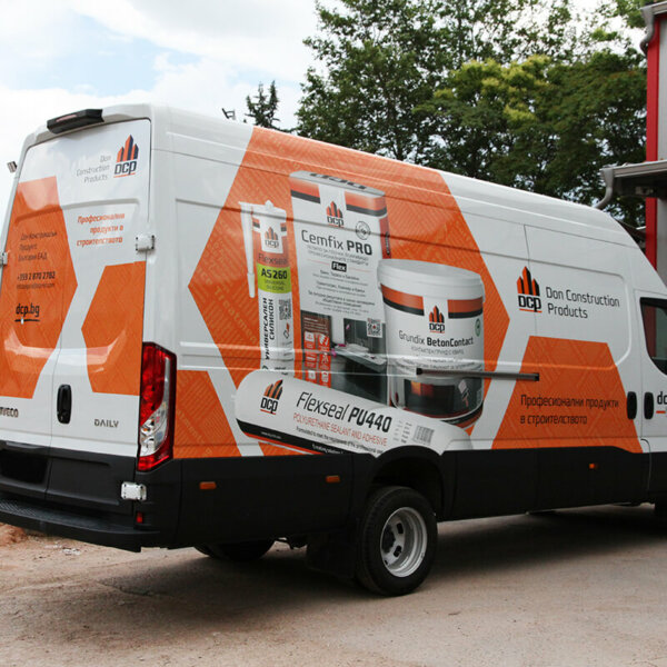Branding a company bus DCP.bg by Media Design Advertising Agency Branding a company bus DCP.bg
