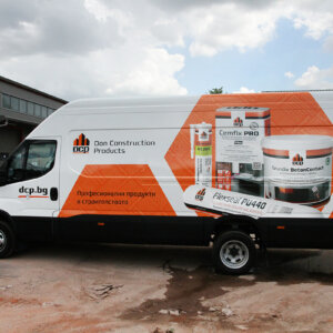 Брандиране на фирмен бус с рекламни графики DCP.bg