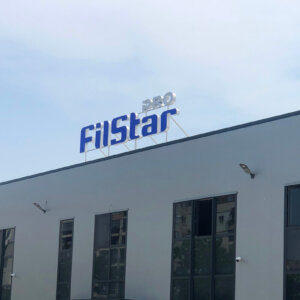 Обемни букви с лице от плексиглас и алуминиеви страници FilStar Pro, Пловдив