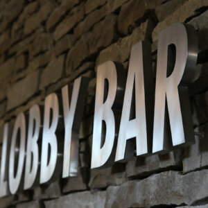 Inox channel letters for Hotel Paloma, Sunny Beach Channel letters from stainless steel for Hotel Paloma, Sunny Beach