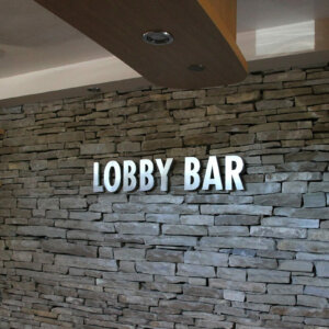 Channel letters from stainless steel for Hotel Paloma, Sunny Beach Inox channel letters for Hotel Paloma