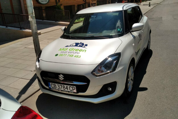 Wrapping company cars for MG Green Real Estate, Sofia