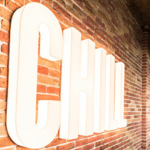 Светещи обемни букви за Reward Gateway