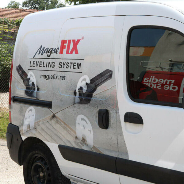 Wrapping a company car with film graphics for MagneFix, Plovdiv